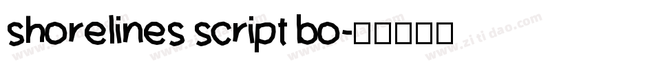 shorelines script bo字体转换